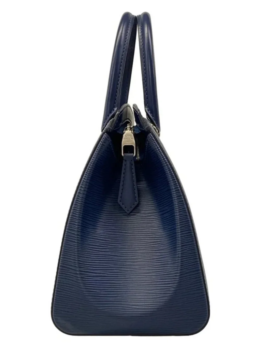 LOUIS VUITTON Soufflot MM M94375 Indigo Blue Epi AA2146 Handbag